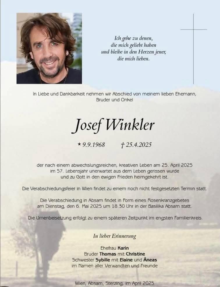 Abschied von Josef Winkler