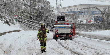 Winter-Chaos:  1 Meter Schnee