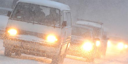 Schneefall: Unfälle, Sperren und Staus