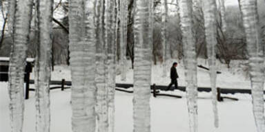 Schnee und Kälte im ganzen Land