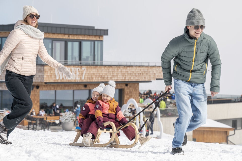 GroSSarl Winterwandern mit Kids am Kieserl.