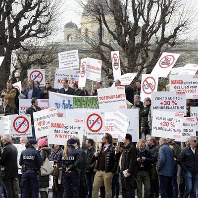 Kundgebung der Tourismuswirtschaft 