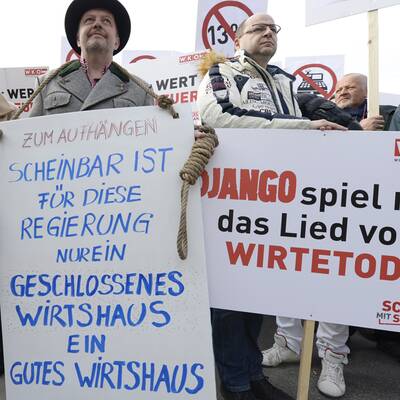 Kundgebung der Tourismuswirtschaft 