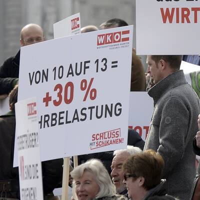 Kundgebung der Tourismuswirtschaft 