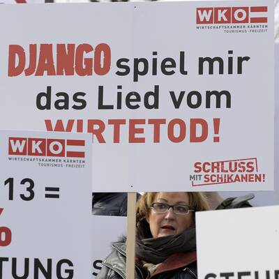 Kundgebung der Tourismuswirtschaft 