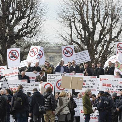 Kundgebung der Tourismuswirtschaft 