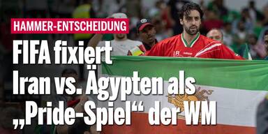 Hammer-Entscheidung: FIFA fixiert Iran vs. Ägypten als „Pride-Spiel“ der WM