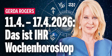 11.4.2026 - 17.4.2026: Das Wochenhoroskop von Gerda Rogers