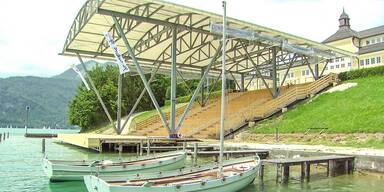 Wolfganseeb&uuml;hne wurde abgebaut.