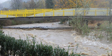 Lavamünd zwei Meter unter Wasser