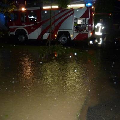 Starkregen setzt Teile Österreichs unter Wasser