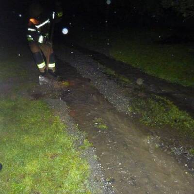 Starkregen setzt Teile Österreichs unter Wasser