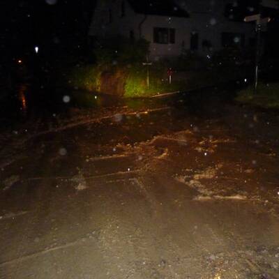 Starkregen setzt Teile Österreichs unter Wasser