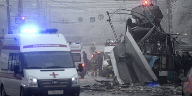 14 Tote bei Bus-Anschlag in Wolgograd