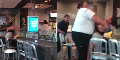 Video zeigt Frauen-Fight bei McDonald's