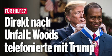 Direkt nach Unfall: Woods telefonierte mit Trump