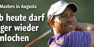 Ab heute darf Tiger wieder einlochen