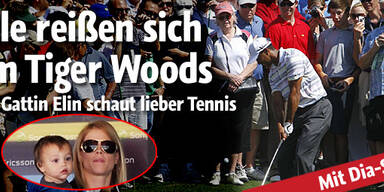Woods-Hype schon beim Training