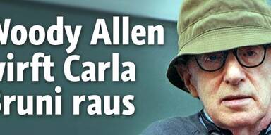 Woody Allen wirft Carla Bruni raus