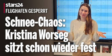 Schnee-Chaos und Flughafen gesperrt – Kristina Worseg sitzt schon wieder fest