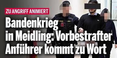 Bandenkrieg in Meidling: Vorbestrafter Anführer (25) kommt zu Wort