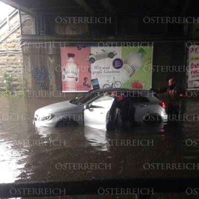 Überschwemmung in Döbling