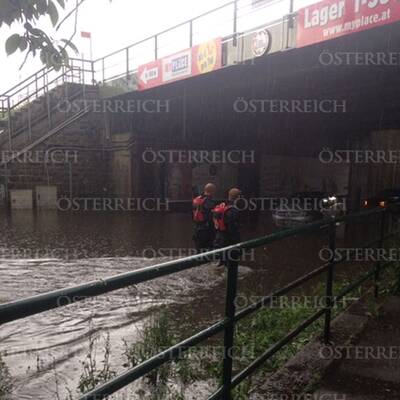 Überschwemmung in Döbling