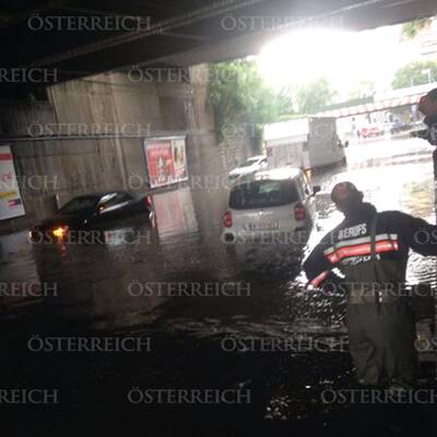 Überschwemmung in Döbling