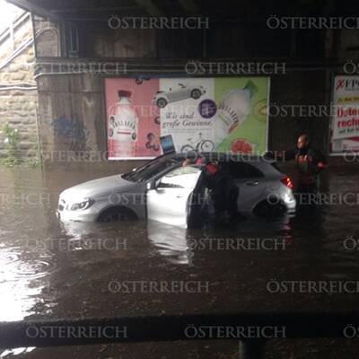 Überschwemmung in Döbling