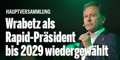 Wrabetz als Rapid-Präsident bis 2029 wiedergewählt