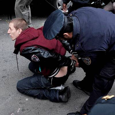 Occupy-Aktivisten belagern Wall Street in New York 