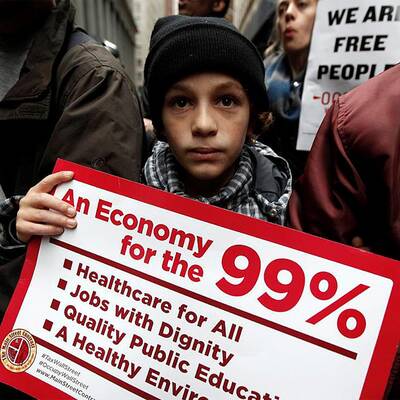 Occupy-Aktivisten belagern Wall Street in New York 