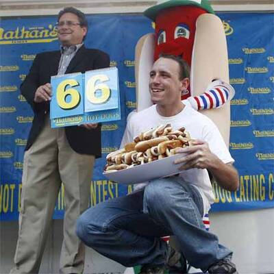 Hot-Dog-Wettessen in New York