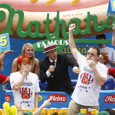 Hot-Dog-Wettessen in New York