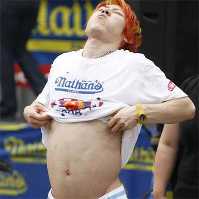 Hot-Dog-Wettessen in New York