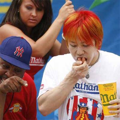 Hot-Dog-Wettessen in New York