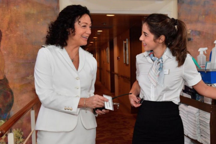 Barbara Wussow mit Sarah Engels beim 