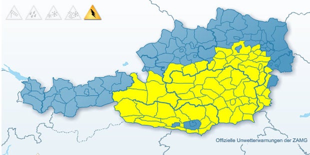Wetter bleibt wechselhaft - Gewitterwarnung