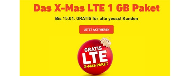 Yesss verschenkt jetzt ein LTE-Paket