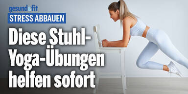 Stress abbauen im Sitzen? Diese Stuhl-Yoga-Übungen helfen sofort