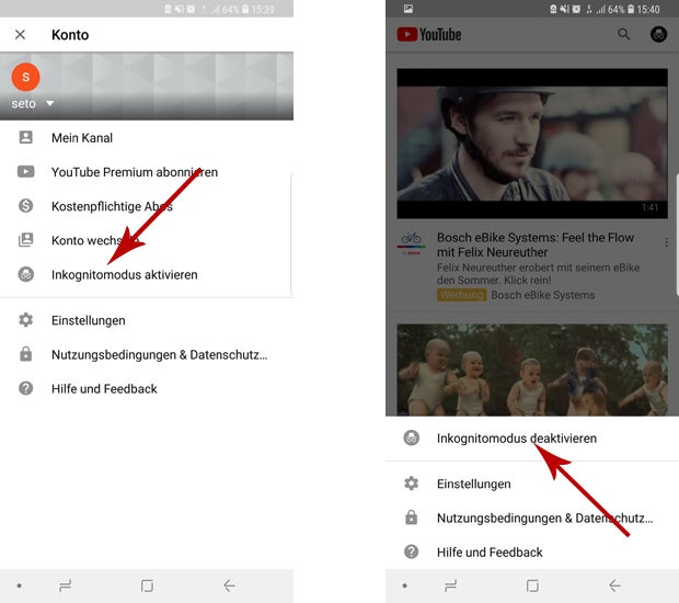 So aktiviert man den Geheim-Modus bei YouTube