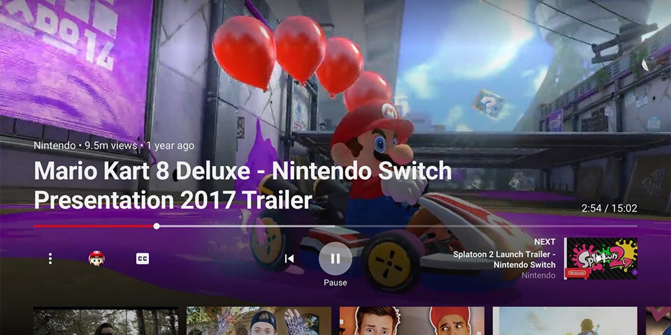 YouTube für die Switch verfügbar