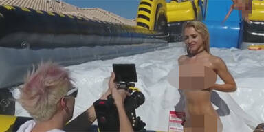 Größte Gleitgel-Rutsche der Welt eröffnet