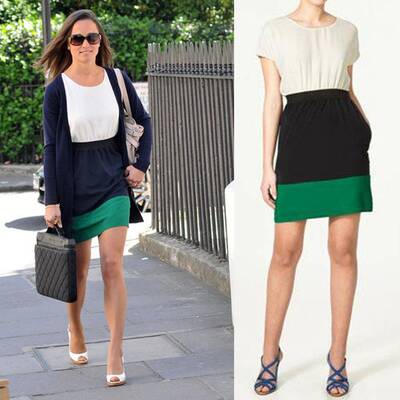 Olivia Palermo in einem Zara Kleid um 48 Euro 