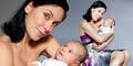 Adriana Zartl mit Baby Sohn Luca