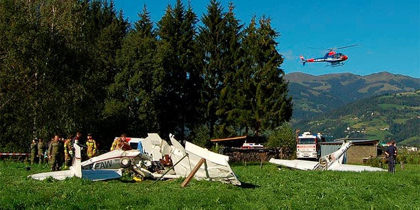 Flugzeugcrash in Zell am See