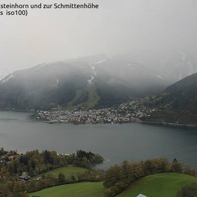Schnee nur auf den Bergen im Gasteinertal, Salzburg