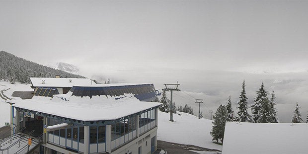 Schnee im Westen, Regenwalze im Osten
