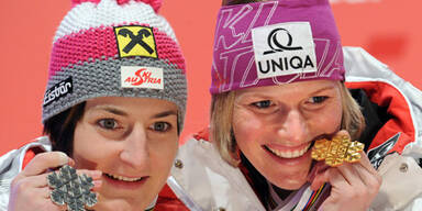 So feierten unsere Ski-Damen den Erfolg