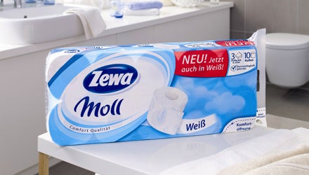 Zewa Moll Weiß und Vichy